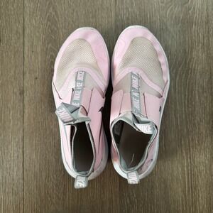 Nike Flex Runner Youth 6.5Y Pink Silver Slip On Sneakers AT4662-609